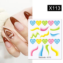 Load image into Gallery viewer, Snowflakes Nail Water Decals Christmas White Snow Transfer Sticker Decoration Slider Flower Leaf Manicuring Art Paper Tips Snowflake Bronzing Christmas Slider Nail Art 3D Decals Decoration Decals Snowflakes Elk Bear Christmas Xmas Stickers