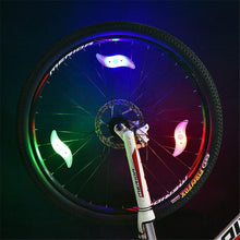 Load image into Gallery viewer, Bike Wheel Spokes Light 3 Lighting Mode LED Night Ride Waterproof Safety Warning Light Bicycle Colorful Lamp With Battery Waterproof LED Bicycle Spoke Lights Safety Flashing Lights For Bike