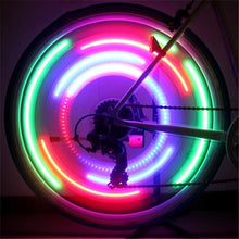 Load image into Gallery viewer, Bike Wheel Spokes Light 3 Lighting Mode LED Night Ride Waterproof Safety Warning Light Bicycle Colorful Lamp With Battery Waterproof LED Bicycle Spoke Lights Safety Flashing Lights For Bike