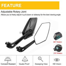 Load image into Gallery viewer, Bicycle Rear View Mirror Bike Scooter Clear Back Sight Reflector Adjustable Rotatable Handlebar Cycling Mirror HD Safety Bicycle Cycling Rearview Mirror And New Scratch Resistant Convex Lens Universal Adjustable Rotatable Handlebar Glass Lens Mirror