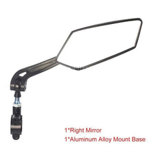 Load image into Gallery viewer, Bicycle Rear View Mirror Bike Scooter Clear Back Sight Reflector Adjustable Rotatable Handlebar Cycling Mirror HD Safety Bicycle Cycling Rearview Mirror And New Scratch Resistant Convex Lens Universal Adjustable Rotatable Handlebar Glass Lens Mirror