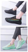 Load image into Gallery viewer, Women's Running Summer Woven Sports Sneakers Fashion Casual Shoe Breathable Mesh Walking Shoes Non Slip Lightweight Breathable Mesh Running Shoes Comfortable Design