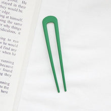 Load image into Gallery viewer, U Shape Hair Sticks Women Hairclip Simplicity Colorful Girls Hairpins Hair Sticks Hair Accessories Headwear French Hair Pin Hairstyle Chignon for Women