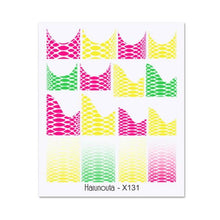 Load image into Gallery viewer, Geometry Line Stripe Nail Sticker Floral Butterfly Design Water Decals Slider Wraps Decoration Nail Art Accessories Water Transfer Nail Decals Sticker For Pretty Girl Self-Adhesive Nail Decals Designer Nail Stickers for Acrylic Decal Decoration