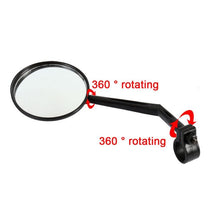 Load image into Gallery viewer, Bike Rear Mirrors Degree Rotation Bicycle Rearview Mirrors Suitable For Mountain Road Bike Safe Rear View Mirror Adjustable Rotatable HD Wide Angle Cycling Biking Clear Acrylic Convex Mirror
