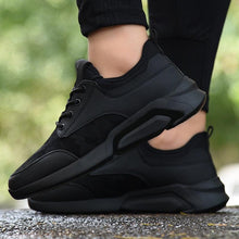Load image into Gallery viewer, Sport Black Spring Fashion Casual Sports Running Air Shoes Black Mens Sneakers Lightweight Athletic Running Walking Gym Shoes Casual Sports Fashion Walking Sneakers