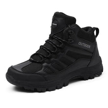 Load image into Gallery viewer, Winter Walking Shoes Mens Boots Outdoor Hiking Shoes Winter Work Casual Shoes Rubber Ankle Boots Outdoor Breathable Water Resistant Camping Shoes Anti-Skid Ankle Walking Mens Shoes