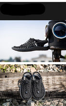Load image into Gallery viewer, Men's High-Quality Hand-Woven Espadrilles Outdoor Summer Sandals Soft Non-slip Hiking Beach Platform Sandals Summer Strap Anti-Skidding Walking Water Shoes Comfortable Athletic Espadrilles For Beach