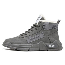 Load image into Gallery viewer, Modern Winter Mens Boots Snow Lightweight Non-Slip Lace-Up Outdoor Warm Sneakers High-Top Cotton Casual Shoes Outdoor Water Resistant Camping Walking Autumn Sneakers