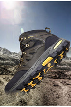 Load image into Gallery viewer, Mens Winter Snow Boots Waterproof Leather Super Warm Men's Boots Outdoor Hiking Boots Ankle Snow Hiking Boots Warm Water Resistant Non Slip Soft Lined Design