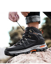 Load image into Gallery viewer, Mens Winter Snow Boots Waterproof Leather Super Warm Men's Boots Outdoor Hiking Boots Ankle Snow Hiking Boots Warm Water Resistant Non Slip Soft Lined Design