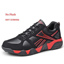 Load image into Gallery viewer, Winter Leather Sneakers Keep Warm Waterproof Mans Sneakers Work Casual Shoes Mens Autumn Anti-slip Leather Lace Up Lightweight Soft Modern Comfortable Classic Walking Sneakers