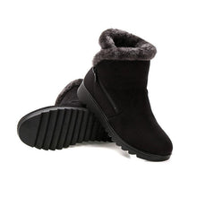Load image into Gallery viewer, Beautiful Red Womens Ankle Boots New Fashion Waterproof Platform Winter Warm Snow Boots Outdoor Warm Mid-Calf Boot Non-Slip Water Resistant Winter Cold Weather Elegant Shoes