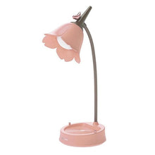 Load image into Gallery viewer, Flower LED Desk Lamp Student Bedroom Night Lamp Lighting Touch Reading Bedside Lamp Eye Protection Night Lights Table Lamp Light Cute Study Lamps for Bedroom Décor
