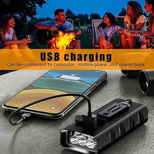 Load image into Gallery viewer, Bicycle Light Powerful USB Rechargeable Flashlight Waterproof Road Bike Lights Lantern Front Cycling Headlight Bicycle Lights Super Bright 3 LED Bike Ultra Bright Lights For Night Riding