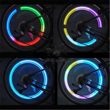Load image into Gallery viewer, 1PCS Bicycle Light Wheel Spoke Light LED Tire Valve Stem Caps Lights Waterproof Neon Light Car Cycling Bike Tyre Spoke Flash Lights Waterproof Valve Stems Caps Accessories For Men Women