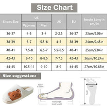 Load image into Gallery viewer, Women Winter Warm Fur Slippers Mens House Shoes Comfort Flat Heel Home Indoor Bedroom Warm Soft Cozy Fleece Lining House Slippers Memory Foam Slippers Winter Bedroom Shoes