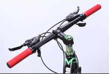 Load image into Gallery viewer, Shock Absorption Mountain Road Cycling Bike Bicycle Handlebar Cover Grips Smooth Soft Rubber Anti-slip Handle Grip Lock Bar End Premium Bike Handlebar Grips Single Lock-on Bike Grips Professional Mountain Bicycle Handlebar Locking Grips