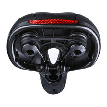 Load image into Gallery viewer, Unisex Soft Rubber Bike Saddle Dual Shock Absorbing Mountain Bicycle Cushion Pad Breathable Comfortable Bike Seat Cushion Bicycle Seat For Men Women With Dual Shock Absorbing Ball Memory Foam Waterproof Wide Bicycle Saddle Fit