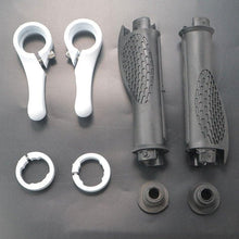 Load image into Gallery viewer, Bicycle Handlebar Rubber Grip End Cap Aluminium Alloy Lock Mountain Bike Handle Bar Grip Anti-Slip Bicycle Skid-Proof Grips Handlebar Cover Widen Holding Surface Unti-Skid Bike Grips Shockproof Handlebar Cover Ergonomic Design