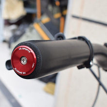 Load image into Gallery viewer, Mini Lightweight Lock Mountain Bicycle Grip Handlebar End Cap Handle Bar Grips End Plugs Mountain Bike Road Bicycle One Pair Bike Handlebar End Plugs Aluminum Alloy Expansion Handlebar Grips Cap