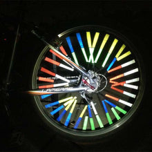Load image into Gallery viewer, 12Pcs Bicycle Light Rim Radio Clip Light Safety Warning Light Strip Safety Cycling Reflective Reflector Bike Accessories Mount Clip Tube Warning Strip Waterproof Bicycle Spoke Reflectors