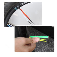 Load image into Gallery viewer, 12Pcs Bicycle Light Rim Radio Clip Light Safety Warning Light Strip Safety Cycling Reflective Reflector Bike Accessories Mount Clip Tube Warning Strip Waterproof Bicycle Spoke Reflectors