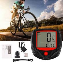 Load image into Gallery viewer, Mini Bike Speedometer Waterproof Digital Mountain Bike Ride Odometer Bicycle Cycling Speed Counter Table Speedometer And Odometer Waterproof Backlight With Digital LCD Display For Outdoor Cycling