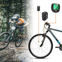 Load image into Gallery viewer, Bike Computer Wireless Waterproof Bicycle Computer 16 Functions Speed Cycle Speedometer Waterproof Wireless Bicycle Bike Computer And Cycling Odometer With Multi-Function LCD Backlight Display