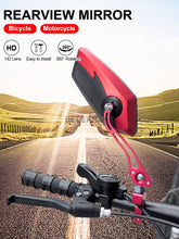 Load image into Gallery viewer, Bike Mirrors HD Blast Resistant Glass Lens Handlebar Mountain Bike Mirrors Adjustable Rotatable Bicycle Rearview Mirrors New Scratch Resistant Convex Lens Universal Adjustable Rotatable Handlebar Glass Lens For Road Mountain