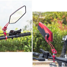 Load image into Gallery viewer, Bike Mirrors HD Blast Resistant Glass Lens Handlebar Mountain Bike Mirrors Adjustable Rotatable Bicycle Rearview Mirrors New Scratch Resistant Convex Lens Universal Adjustable Rotatable Handlebar Glass Lens For Road Mountain