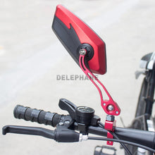 Load image into Gallery viewer, Bike Mirrors HD Blast Resistant Glass Lens Handlebar Mountain Bike Mirrors Adjustable Rotatable Bicycle Rearview Mirrors New Scratch Resistant Convex Lens Universal Adjustable Rotatable Handlebar Glass Lens For Road Mountain