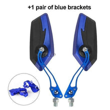 Load image into Gallery viewer, Adjustable Electric Scooter Mirrors Bicycle Rear View Mirrors Adjustable HD Clear Glass Handlebar Mounting Mirrors Universal Adjustable Rotatable Safe Handlebar Bike Rear View Mirror