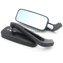 Load image into Gallery viewer, Universal Handlebar Mirrors Aluminum Bicycle Rearview Mirrors Anti-Glare Reflector Mountain Bike Bicycle Motorcycle Mirror Glass Lens Bar End Mountain Bicycle Mirror Adjustable Bike Glass Mirror Rotatable Safe Rearview