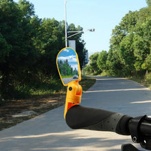 Load image into Gallery viewer, New Universal Rotate Bike Rearview Mirror Unique Bicycle Handlebar Mounted Convex Rear View Mirror Adjustable Full Rotatable Rearview Bicycle Mirrors Wide Angle Acrylic Convex Cycling Safety Mirror For Road Bike