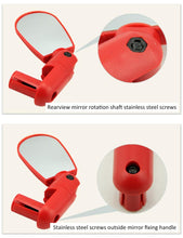 Load image into Gallery viewer, New Universal Rotate Bike Rearview Mirror Unique Bicycle Handlebar Mounted Convex Rear View Mirror Adjustable Full Rotatable Rearview Bicycle Mirrors Wide Angle Acrylic Convex Cycling Safety Mirror For Road Bike
