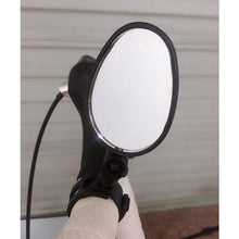 Load image into Gallery viewer, 1 Pair Universal Mini Rotary Rearview Handlebar Glass Mirror For Mountain Road Bike Bicycle Adjustable Wide Angle Bicycle Rear View Mirror HD Mirror Handlebar Mount Adaptor For Mountain Bike Motorcycle Bike