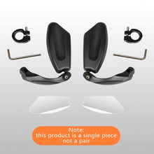 Load image into Gallery viewer, Bike Wide Range Back Sight Reflector Bike Mirror Bicycle Handlebar Rear View Mirror Bike Rear view Mirror Left With Light Reflector Safer No-Shock Bicycle Mirror Rearview Mirror Universal For Bike Bicycle