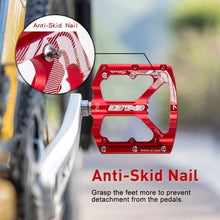 Load image into Gallery viewer, Bicycle Pedal CNC Aluminum Alloy Flat Bicycle Platform Pedal Light Non-Slip Pedal Mountain Bike Riding Pedal Mountain Bike Pedals Sealed Bearing Aluminum Alloy Flat Pedals Road Bicycle Pedals