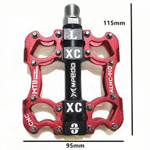 Load image into Gallery viewer, Bicycle Pedals Sealed 2 Bearing Cleats Pegs Road Mountain Bike Pedal Aluminum Alloy Anti-slip Cycling Parts Mountain Bike Pedals Bicycle Flat Pedals Aluminum Sealed Bearing Lightweight Platform For Road Mountain