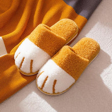 Load image into Gallery viewer, Women Winter Warm Slippers Indoor Bedroom House Flat Floor Plush Shoes Non Slip Fluffy Slippers Cute Cat Fur Slippers Slip on Memory Foam House Outdoor Indoor Warm Fuzzy Plush Fleece Lining Bedroom Comfy Home Living Room Shoes
