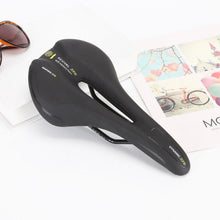 Load image into Gallery viewer, Ultralight Bicycle Saddle Hollow Bike Racing Seat Leather Soft Comfortable Cushion Professional Bike Saddle Bicycle Comfort Seat Cushion Pad Shockproof Ergonomic Design For Cycling Mountain Bike Road Bike Folding Bike