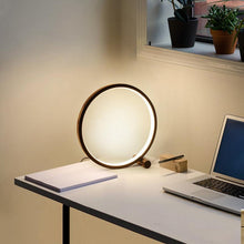 Load image into Gallery viewer, LED Table Lamp Bedroom Bedside Lamp Round Acrylic Living Room Lamp Reading Lamp Black/white Touch Control Dimmable Night Light Decorative Table Lamp Cute Study Lamps for Bedroom Décor