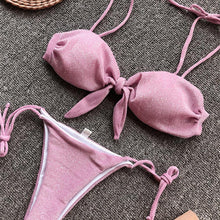 Load image into Gallery viewer, Summer Cute Vintage Women's Swimsuit Bikini Split Swimwear Women's Swimwear Women's 2-piece Beachwear Loose Bikini Fashion Retro Bikini Fashion Beachwear Summer Spa Beach Surf Sport