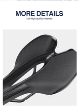 Load image into Gallery viewer, Road Bike Saddle Bicycle Seat With Warning Taillight USB Charging Mountain Cycling Racing PU Breathable Soft Seat Cushion Comfortable Bicycle Seat With Central Relief Zone Ergonomics Design Exercise Bike Seat