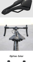 Load image into Gallery viewer, Bicycle Saddle Soft Thick Mountain Road Bike Wide Seat Cushion Bike Carbon Saddle Seat Ergonomics Design Fit Comfort Bike Saddle With Foam Breathable Soft Bicycle Cushion For Women Men