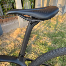 Load image into Gallery viewer, Full Carbon Saddle Road Bike Super Light Leather Carbon Bicycle Seat Optimized For Men Flexible And Comfortable Sit Bone Support Shock Absorbing Road Bike Saddle