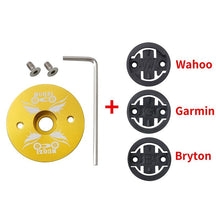 Load image into Gallery viewer, Bike Computer Mount Stem Top Cap Stopwatch Bracket Road Bicycle Speedometer Fixed Holder Base Universal Aluminum Riding Mobile Holder Connect Quickly System MTB Road Bicycle Handlebar