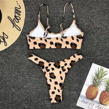 Load image into Gallery viewer, Neon Yellow Green Swimsuit Women Push Up Padded Micro Bikini Summer Beach Bathing Suit Beach Swimwear Women's Scoop Neck Cut Out Front Lace Up Back High Cut One Piece Swimsuit