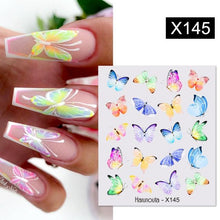 Load image into Gallery viewer, Spring Simple Green Theme Water Decal Sticker Flower Leaf Tree Summer Slider For Manicuring Nail Art Watermarks Art Decoration Manicure Tools Nail Watermark Decals iridescent Decoration Nail Self-Adhesive Decals Nail Stickers Water Transfer Fresh Nail